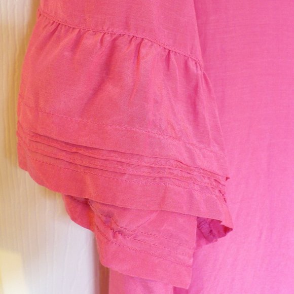 Gap Bright Pink Silk Blouse/Tunic M - Picture 4 of 7